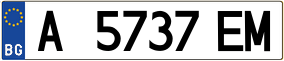 Trailer License Plate